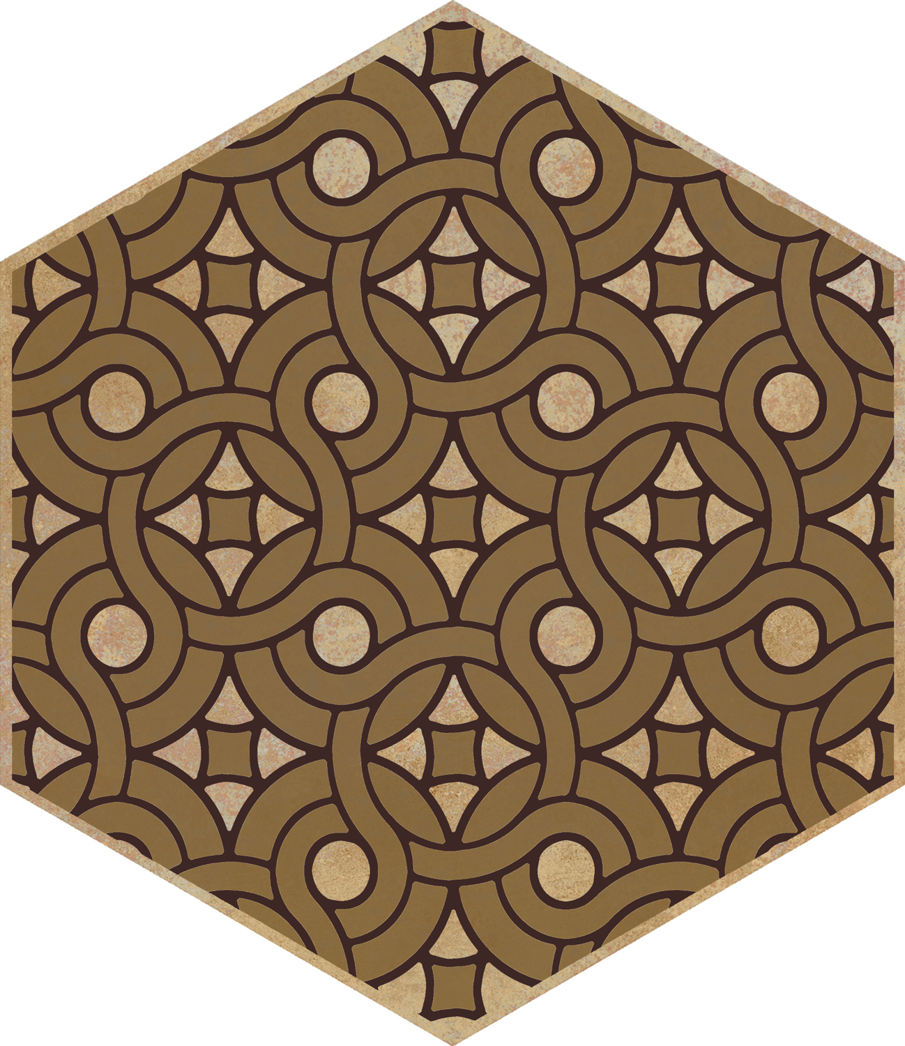 Керамический декор Kerama Marazzi Гроссето VT\A559\SG23039N желтый матовый 20х23,1