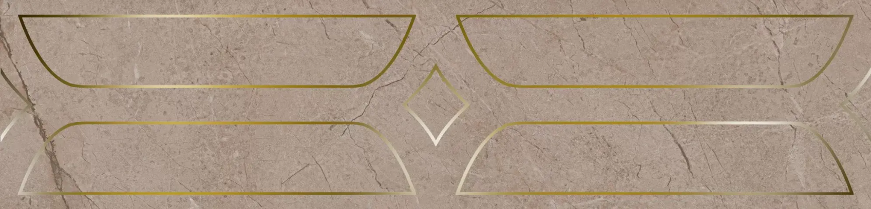 Керамический бордюр Kerama Marazzi Ифран бежевый светлый глянцевый обрезной 60x14,5x0,9