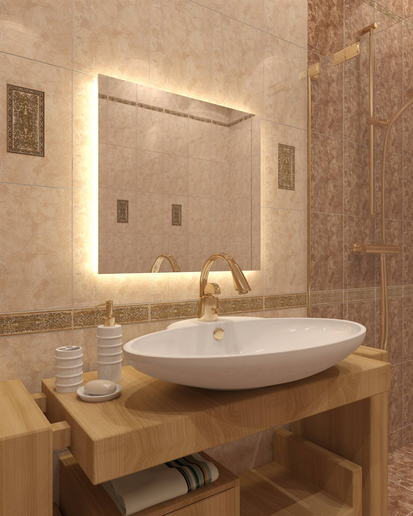 Керамический бордюр Axima Изабель В 250х65