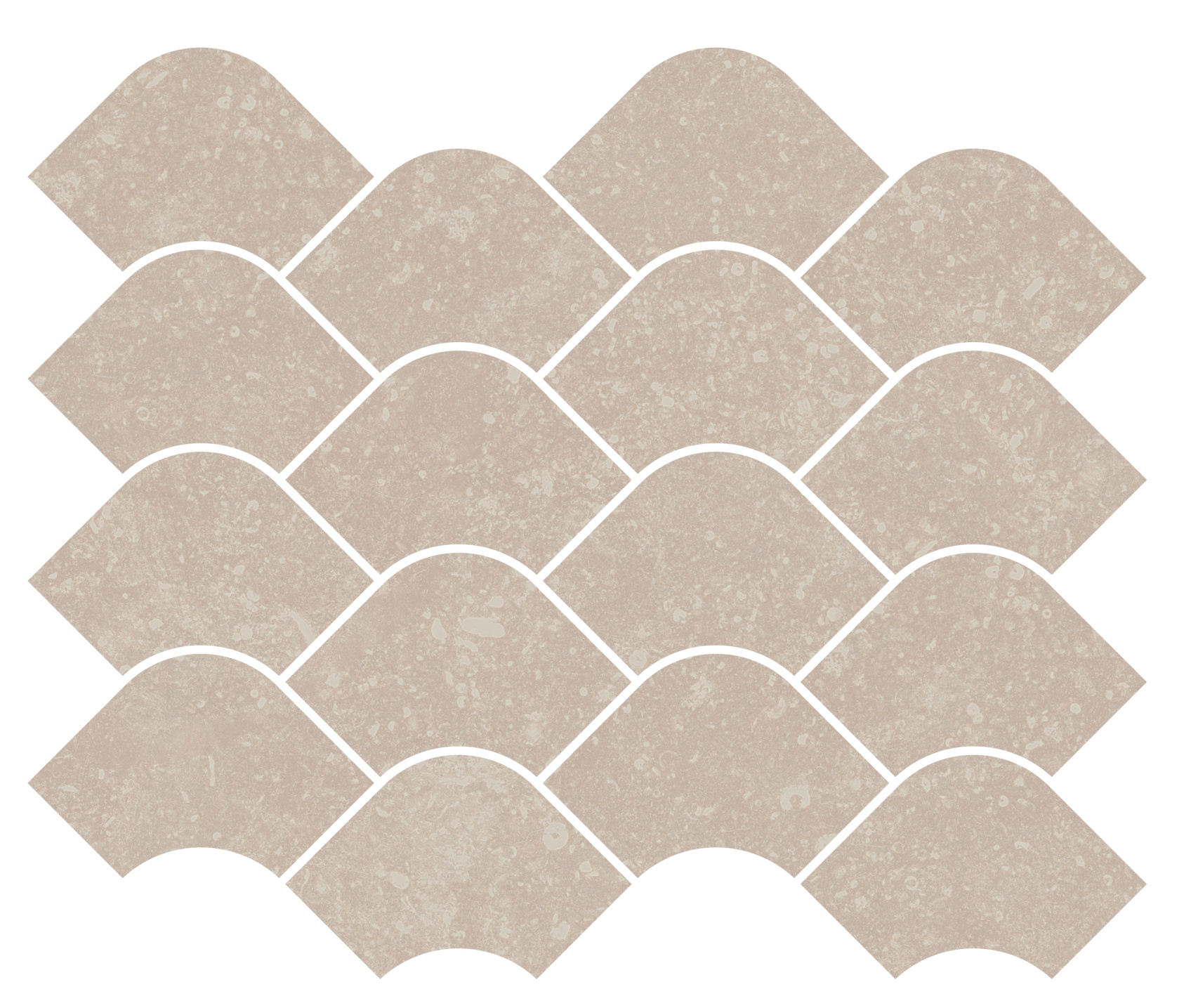 Керамический декор Kerama Marazzi Касабланка наборный бежевый светлый матовый обрезной 30x25x0.9