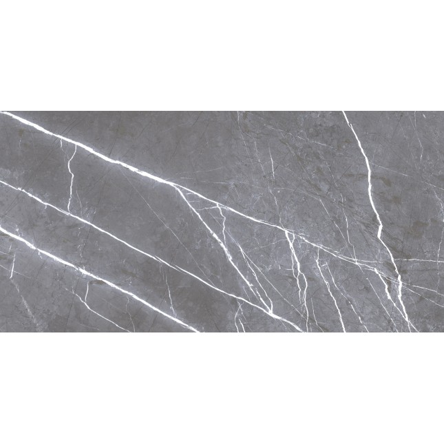 Керамический гранит Грессе Симбел GRS05-05 Гиззли серый мрамор 1200x600x10