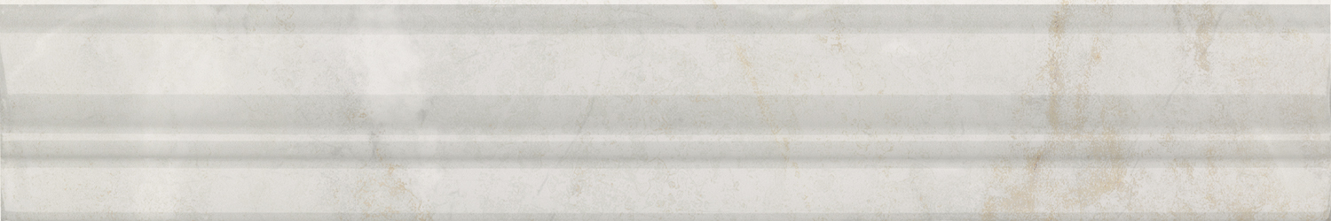 Керамический бордюр Kerama Marazzi Серенада BLC031R белый глянцевый обрезной 30x5 в Уфе — купить с доставкой | Nova