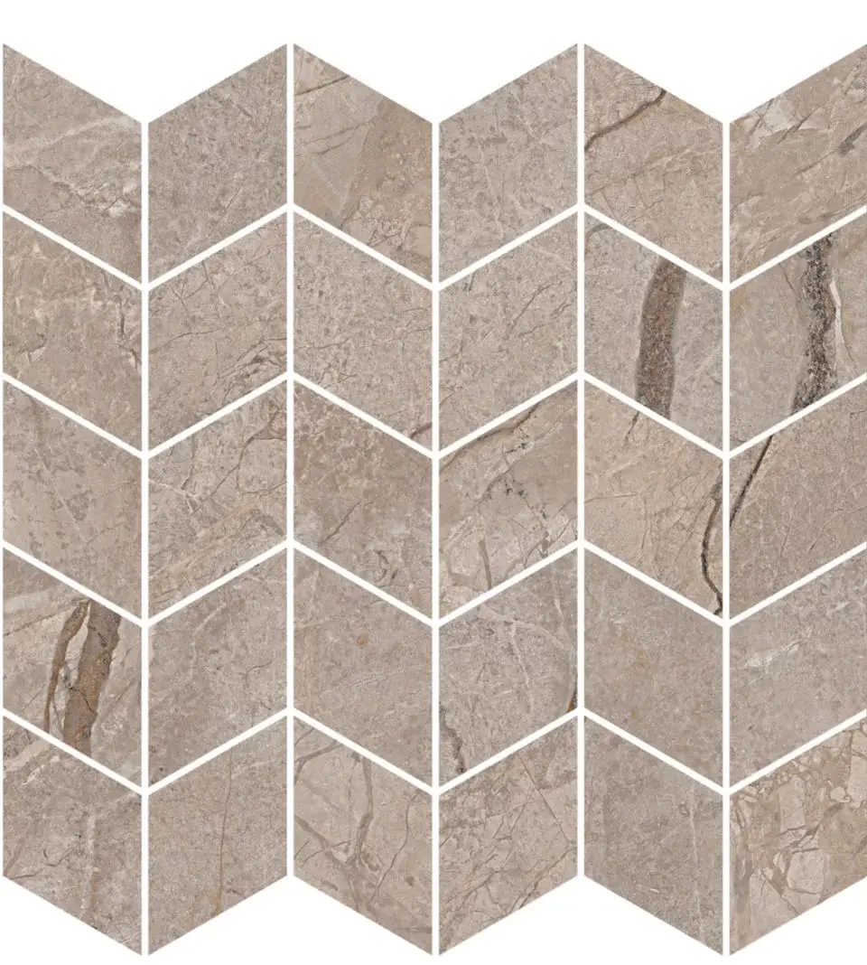 Керамический декор Kerama Marazzi Ифран мозаичный бежевый светлый глянцевый обрезной 30x31.2x0.9