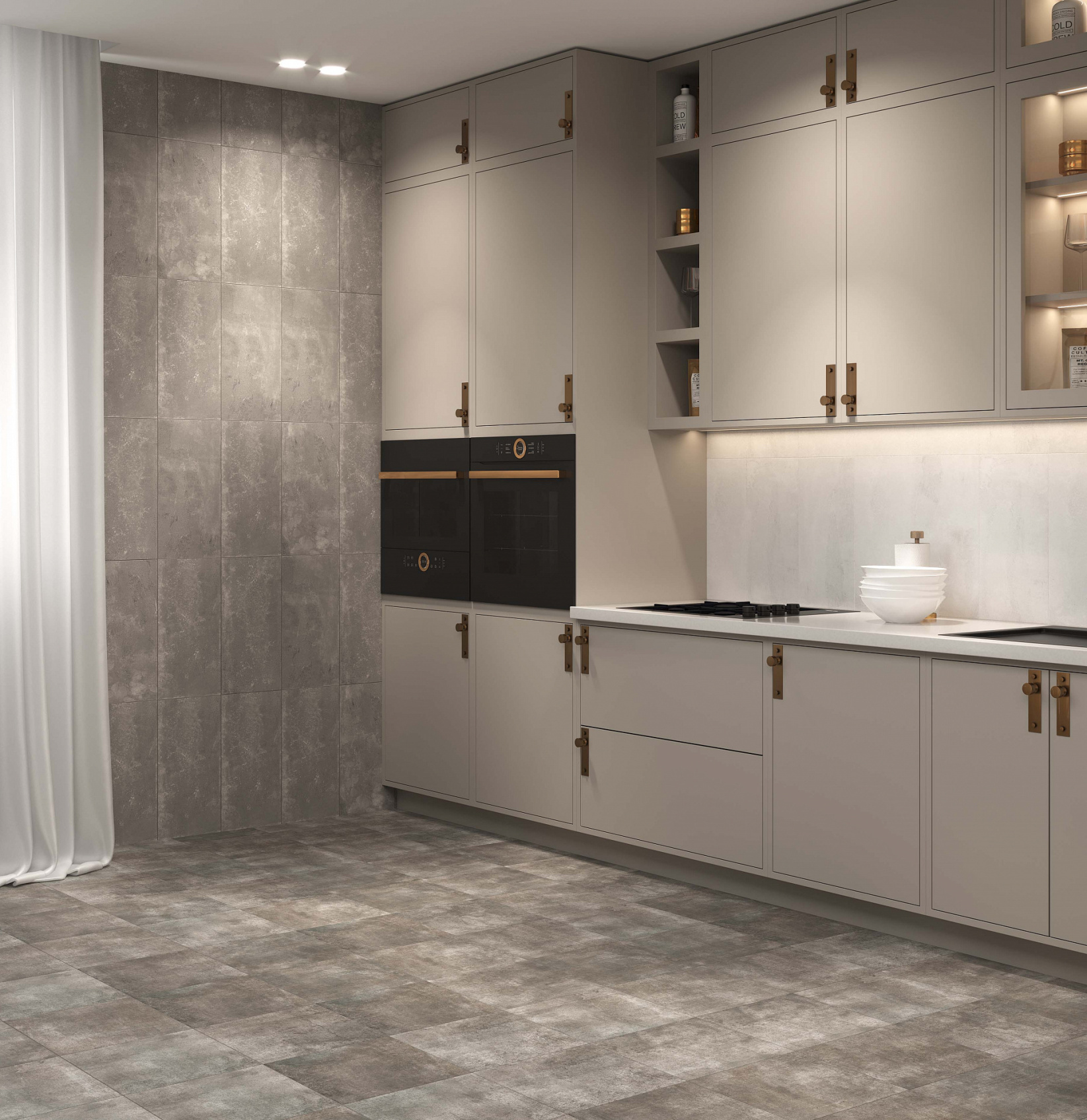 Керамическая плитка Axima Бордо серая 25x50