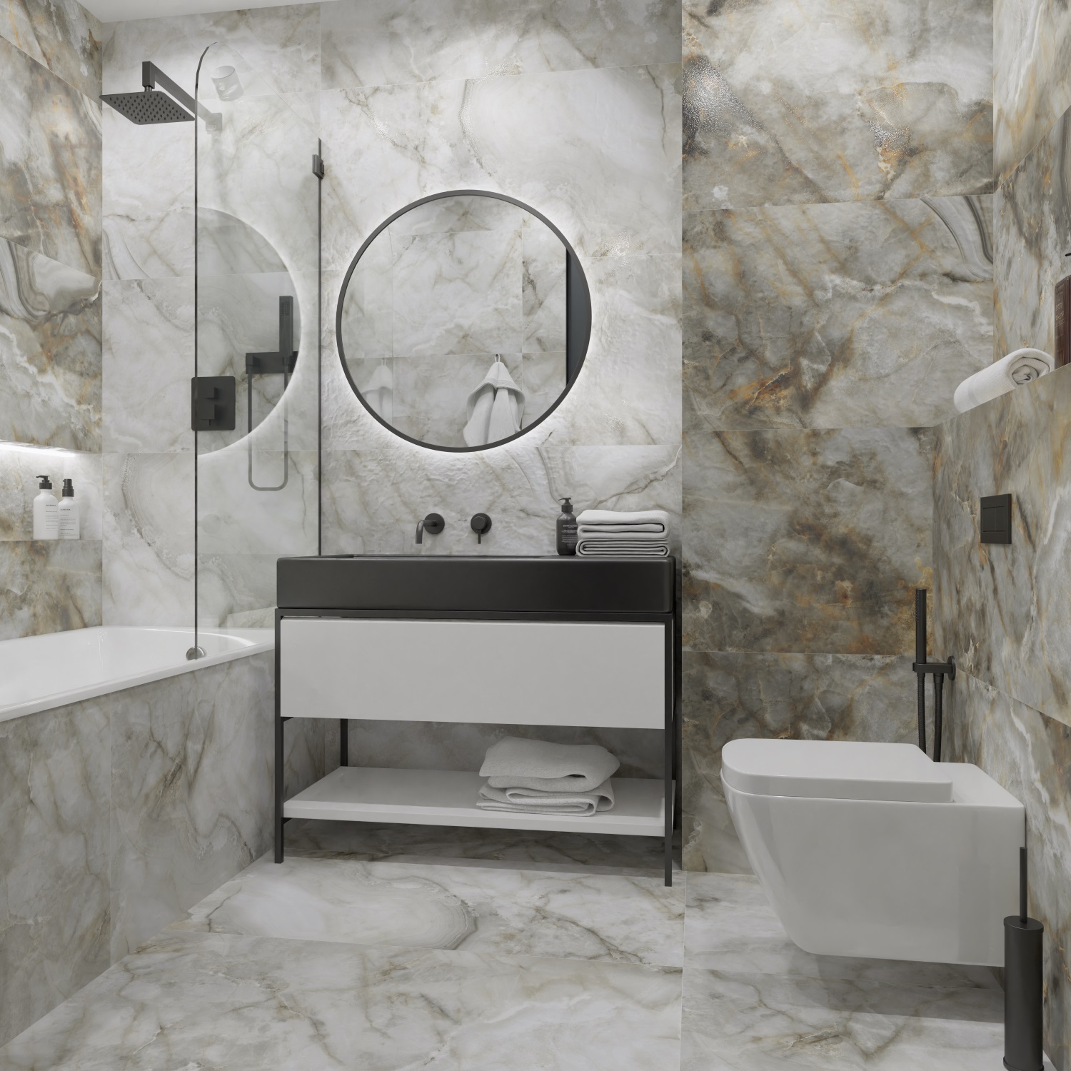 Керамический гранит Primavera Marbillo Sky сarving 60x120 CR227 матовый