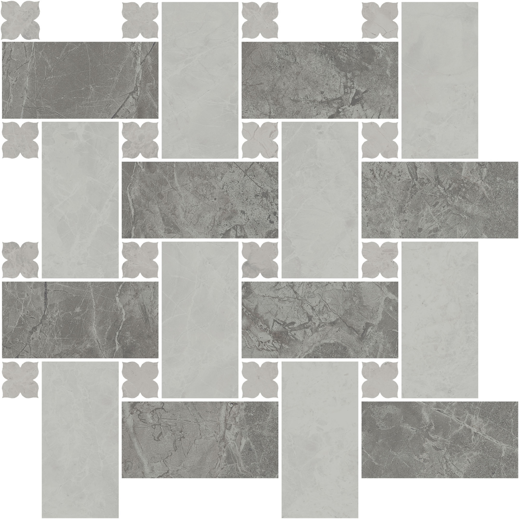 Керамический декор Kerama Marazzi Риальто 2 наборный матовый 43.5x43.5 в Уфе — купить с доставкой | Nova