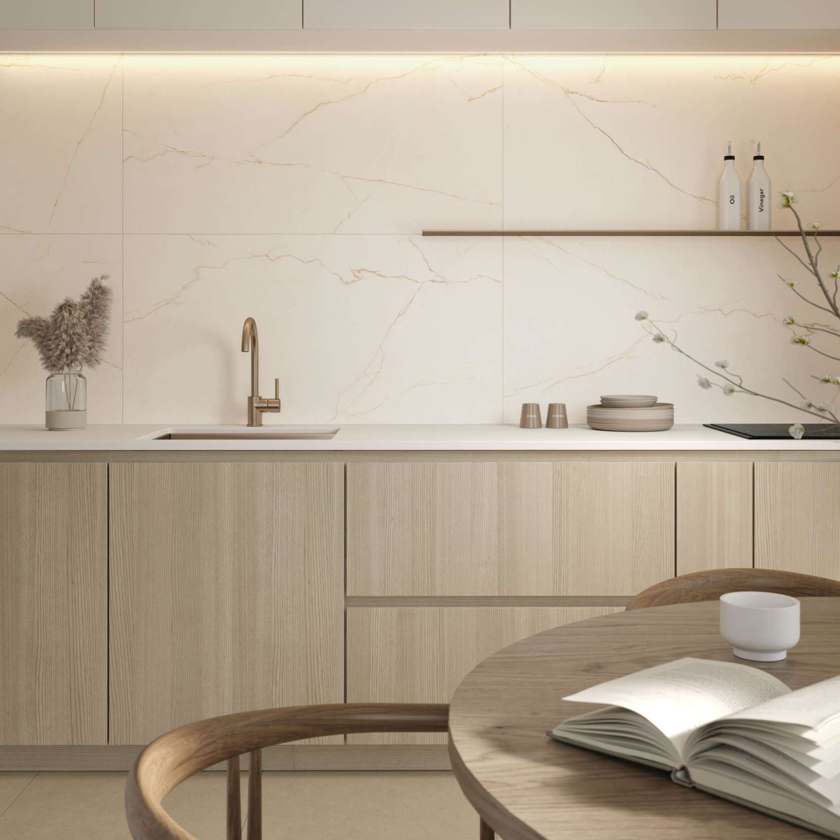 Керамический гранит Lasselsberger Ceramics Полдень 6461-0420 60х60 кремовый