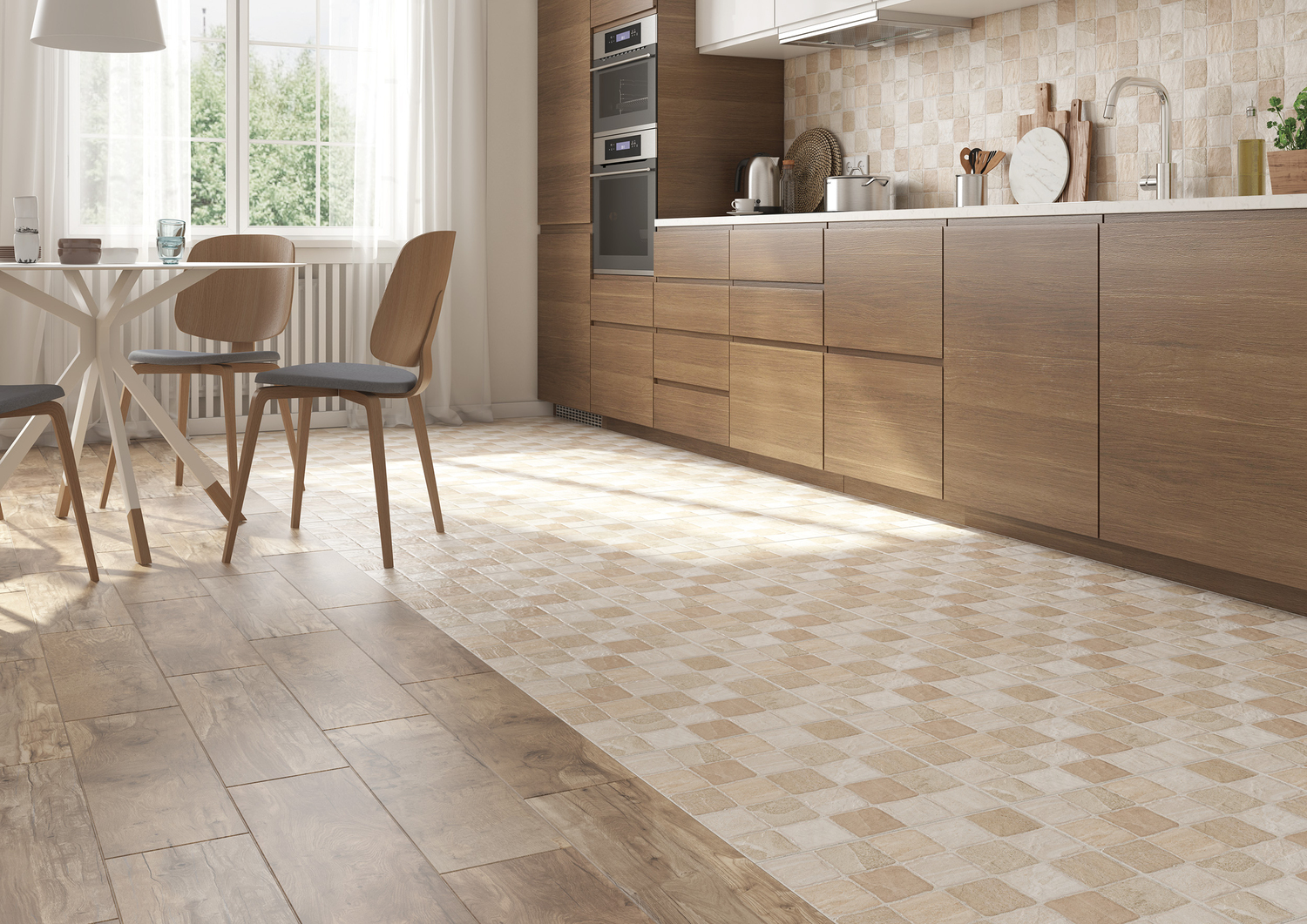 Керамический гранит Cersanit Harbourwood серый HW4M092 (рандомно) 18,5x59,8