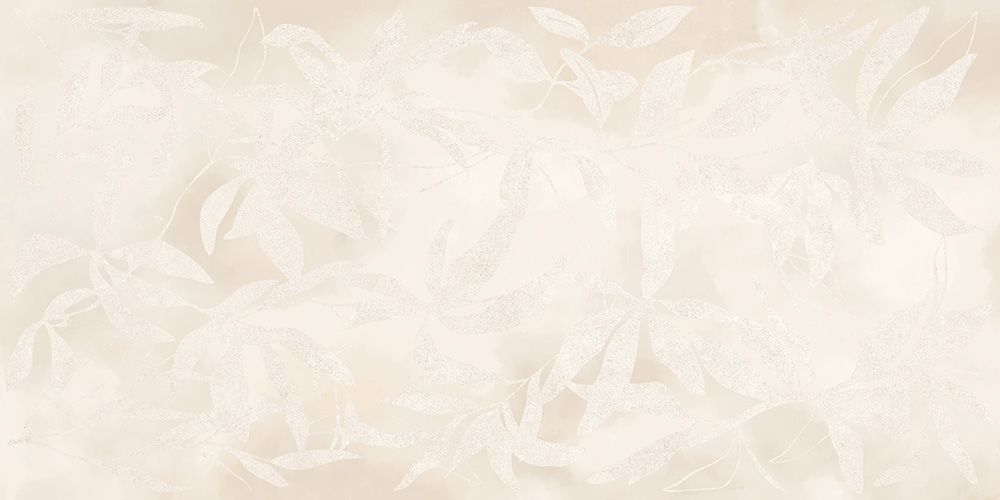 Керамический гранит Vitra ArtWall Цветы Слоновая Кость Матовый 60х120