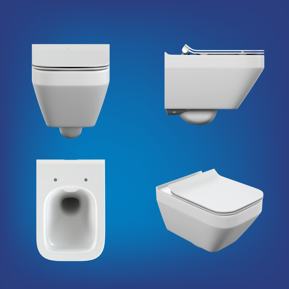 Комплект CREA SQUARE CO DPL EO slim + LINK PRO + TWINS хром глянцевый