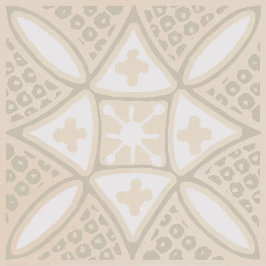 Керамический декор Kerama Marazzi Бахия 2 бежевый светлый глянцевый 9,8x9,8x0,7