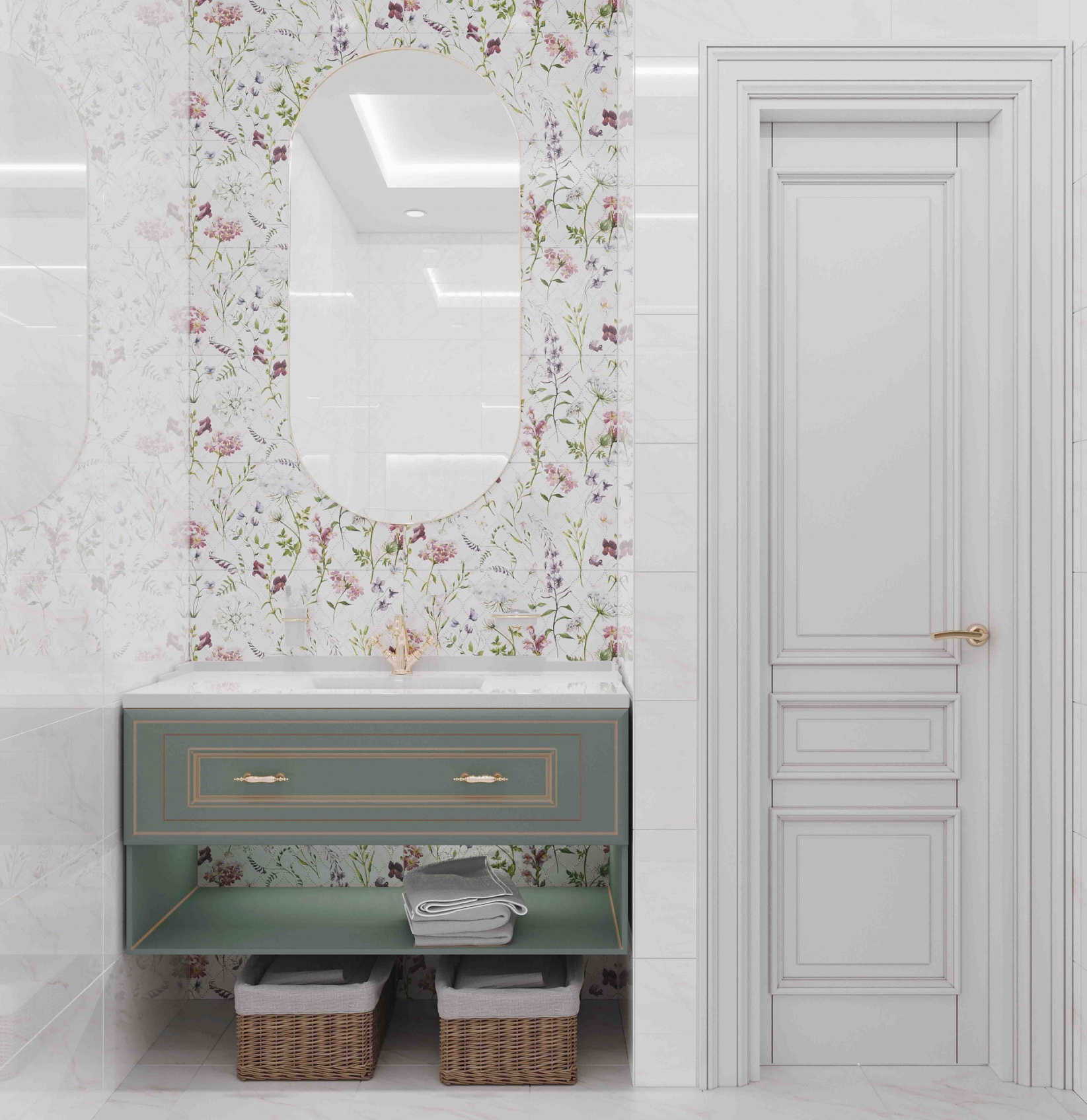 Керамическое панно Axima Луизиана D2 50x50 из 2-ух плиток 25x50
