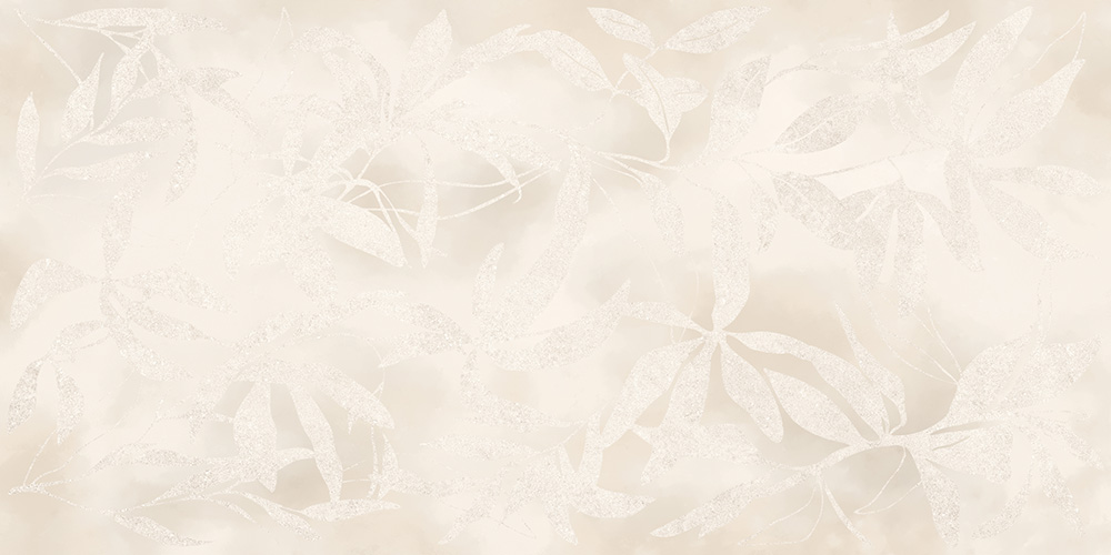 Керамический гранит Vitra ArtWall Цветы Слоновая Кость Матовый 60х120