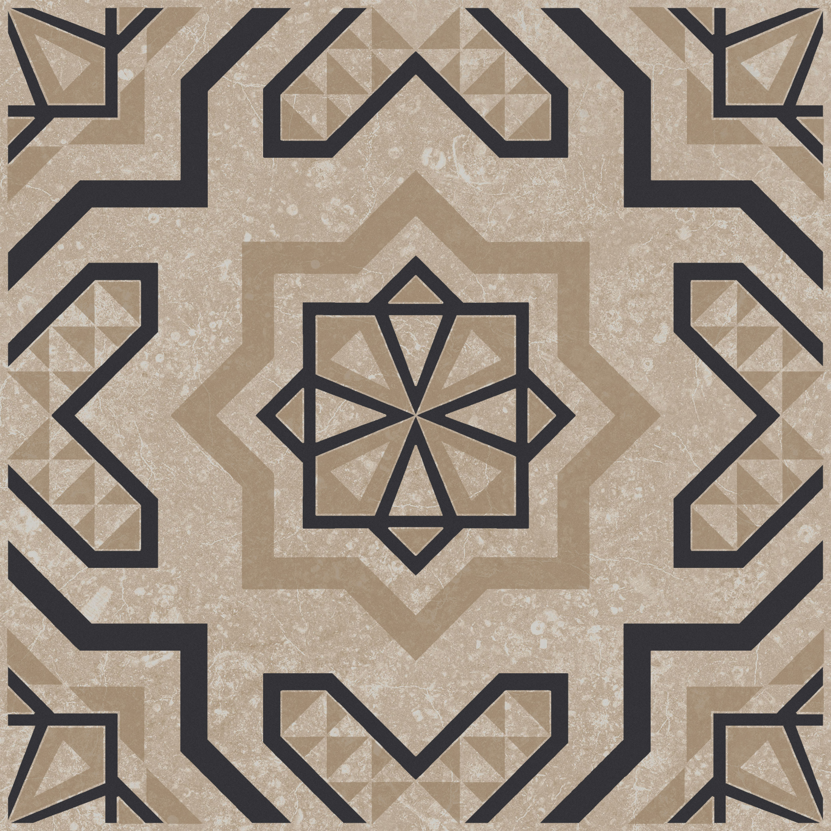 Керамический декор Kerama Marazzi Касабланка бежевый светлый матовый 20x20x0.8