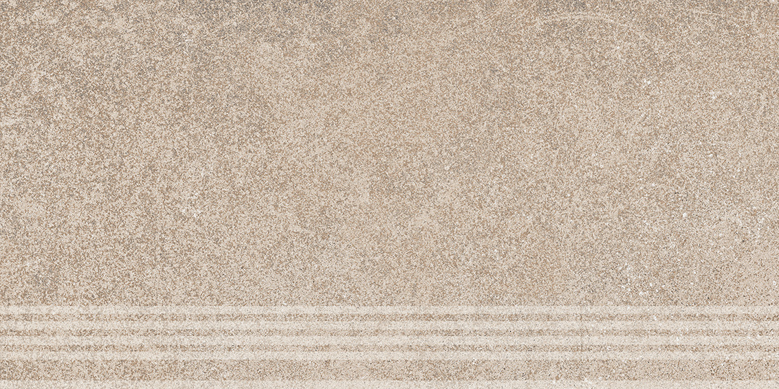 Керамическая ступень Kerama Marazzi Руссильон бежевый матовый обрезной 30x60x0,9
