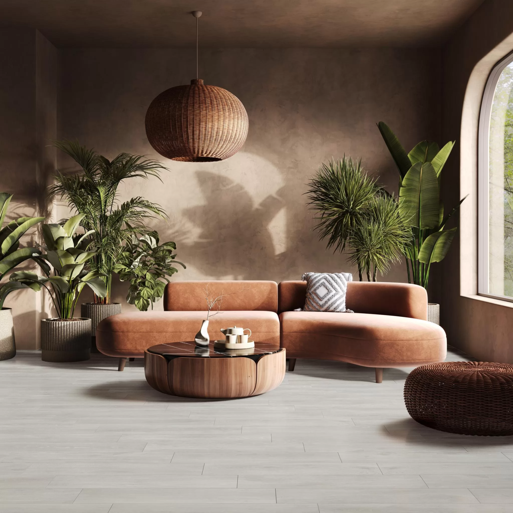 Керамический гранит Kerama Marazzi Лимба серый светлый матовый обрезной 20x80