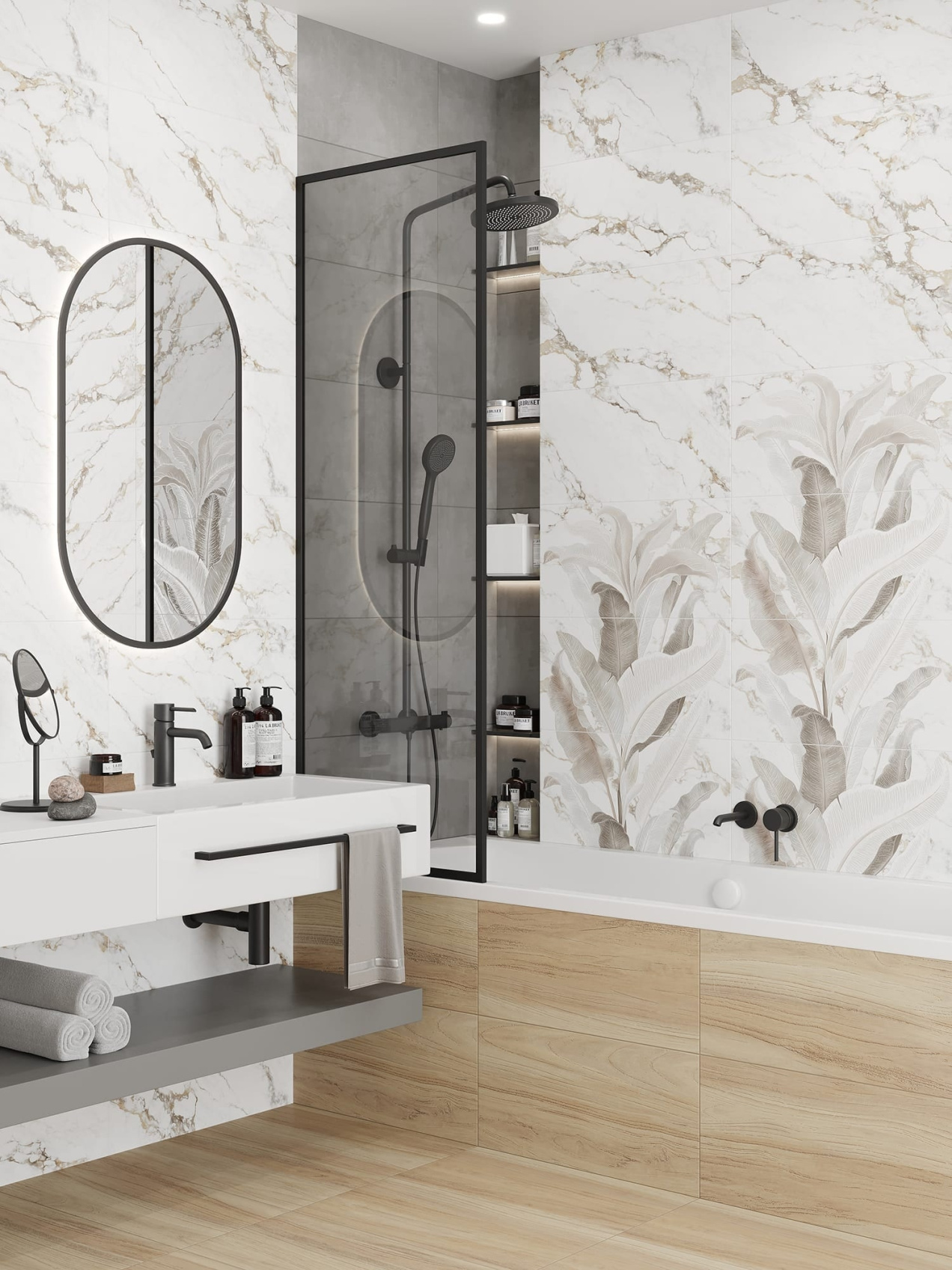 Керамический декор Lasselsberger Ceramics Янссон 7360-0015 30х60 светлый