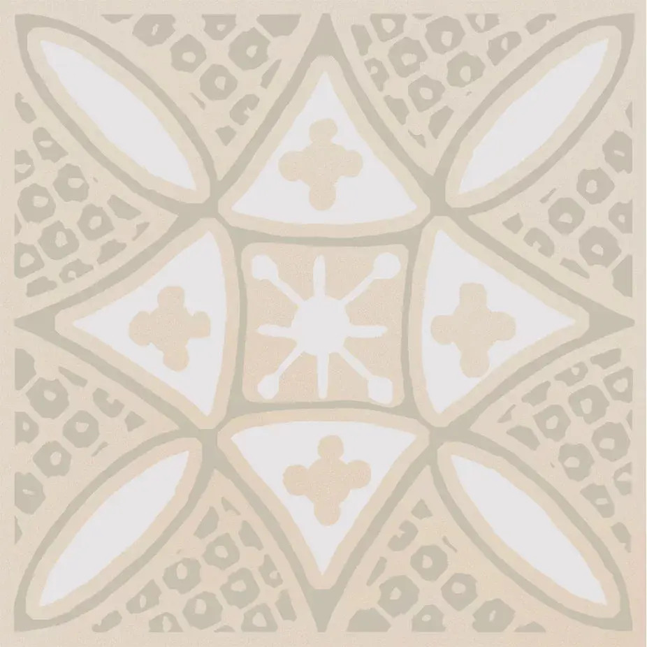 Керамический декор Kerama Marazzi Бахия 2 бежевый светлый глянцевый 9,8x9,8x0,7
