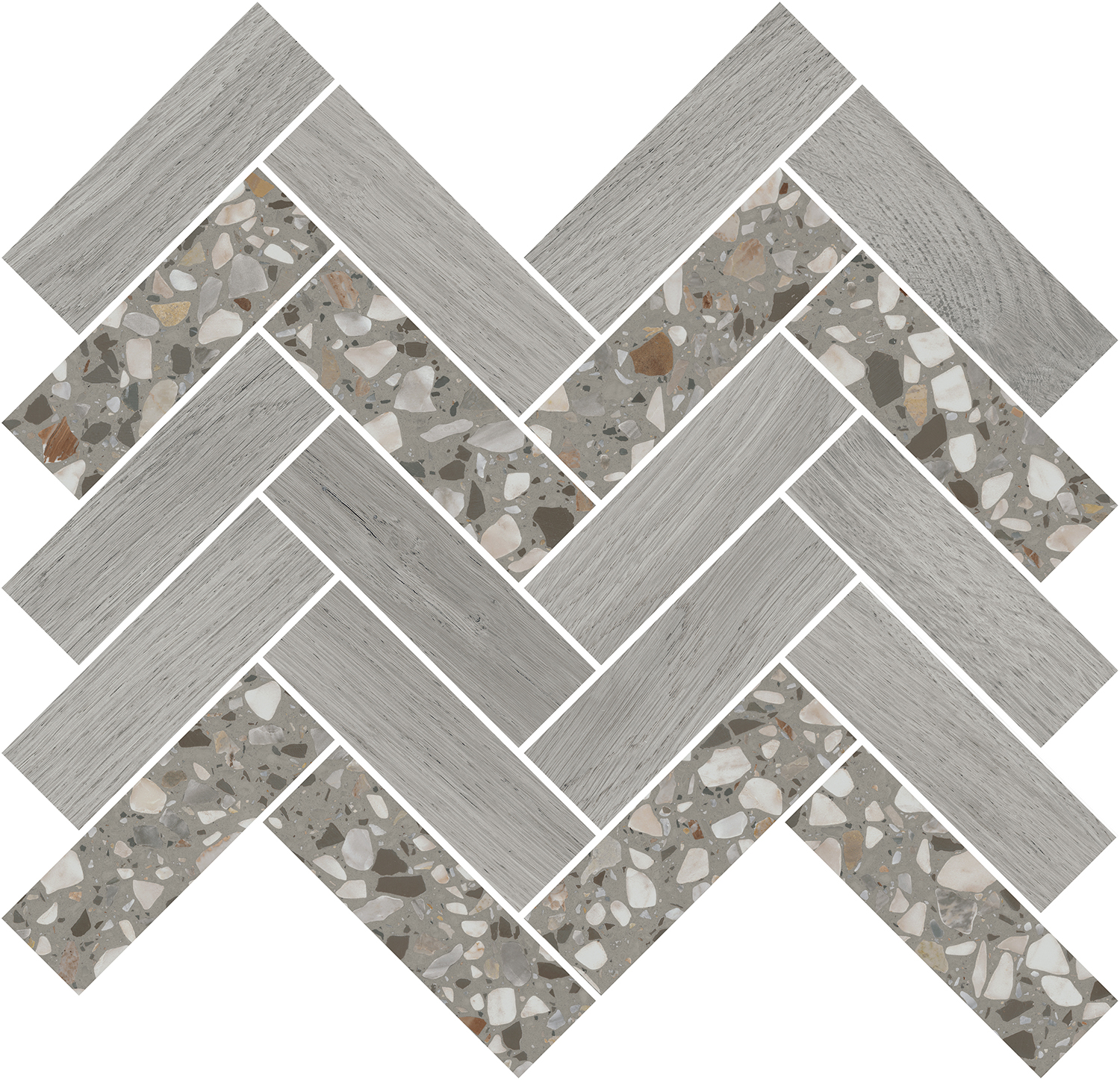 Керамический декор Kerama Marazzi Монтиони T042\SG5267 мозаичный серый 34х35,5