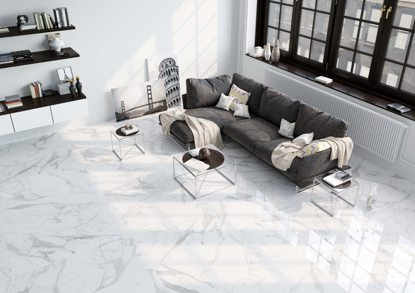 Керамический гранит Estima Montis MN01 White неполированный 60x60
