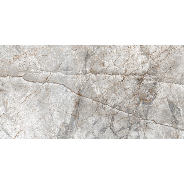 Керамический гранит Грессе Петра GRS02-15MD Серый камень серебристо бежевый 1200x600x10