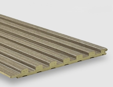 Бамбуковая панель Bonaparte рифленая Line borneo beige 2800*140*8 (1шт=0,392 кв.м.)