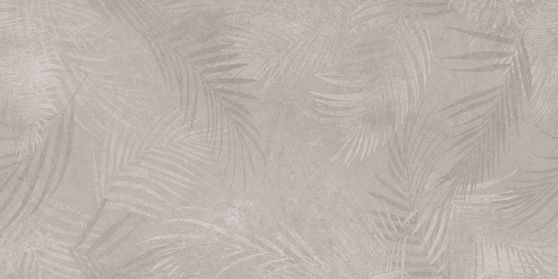 Керамический гранит Meissen Keramik Floresta листья светло-серый 60х120