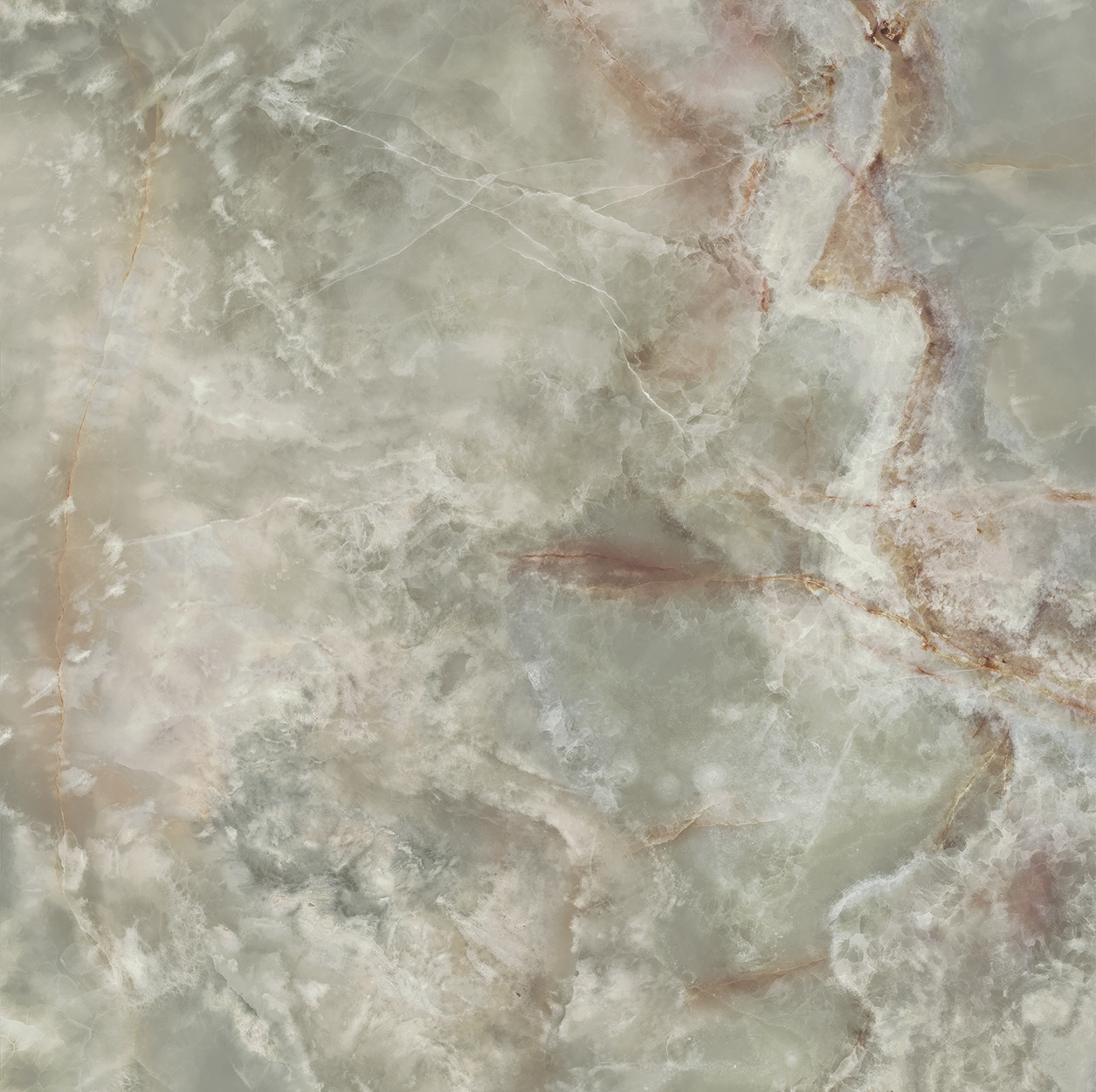 Керамический гранит Kerama Marazzi Сен-Тропе зелёный светлый лаппатированный обрезной 60x60x0,9
