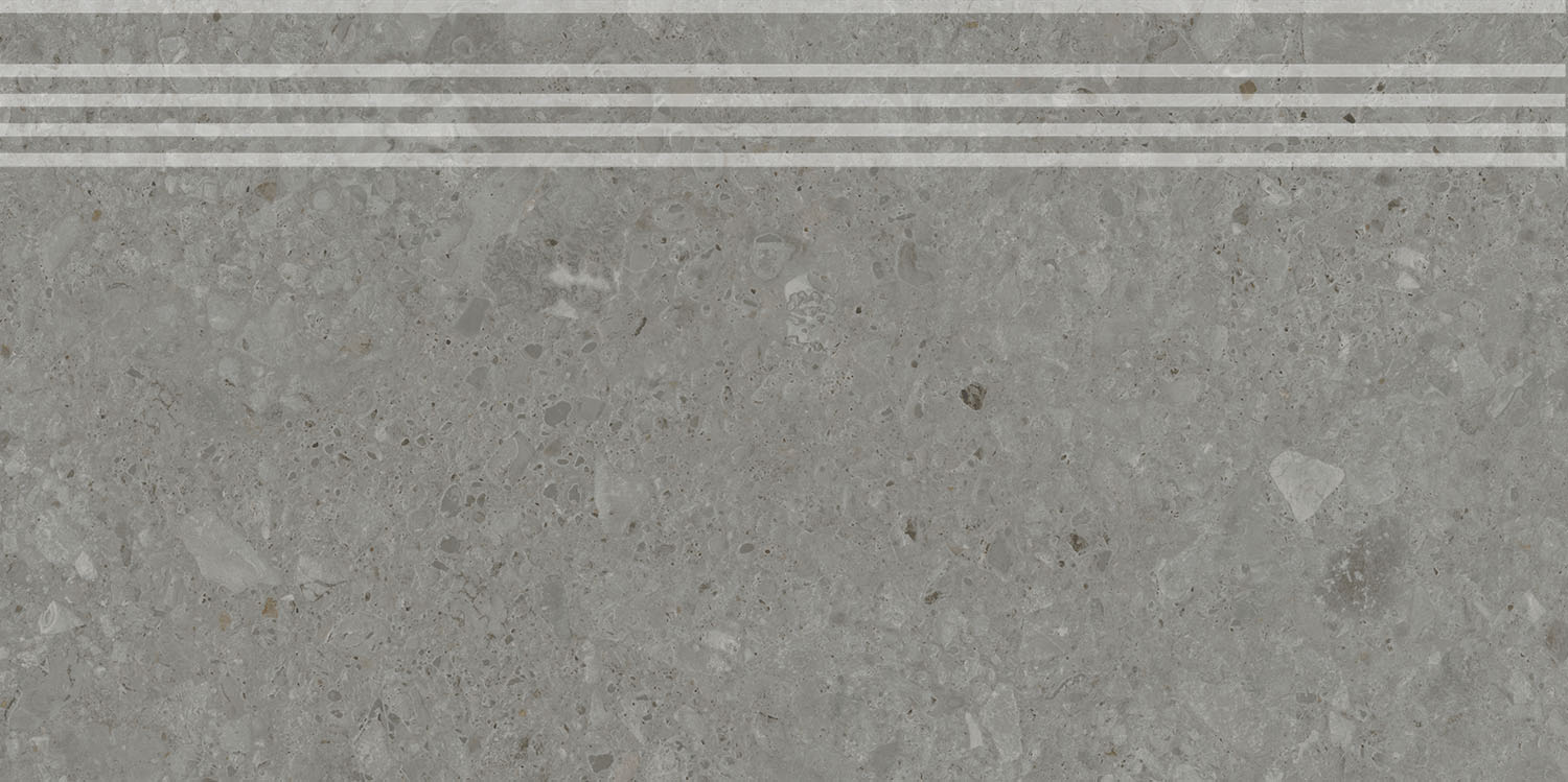 Керамическая ступень Kerama Marazzi Чеппо ди Гре серая темная матовая обрезная 30x60 в Уфе — купить с доставкой | Nova