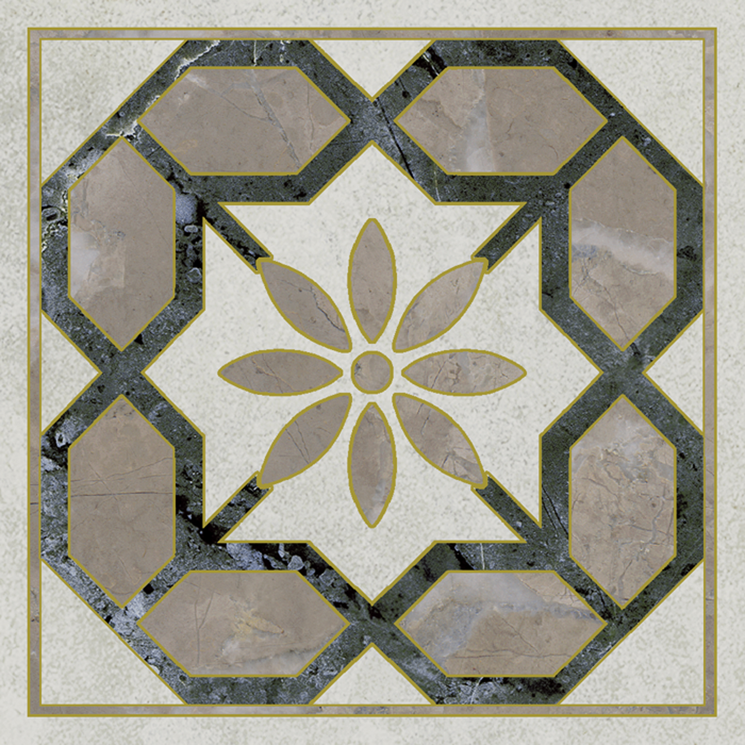 Керамическая вставка Kerama Marazzi Серенада OS\A283\SG606220RL 1 лаппатированный обрезной 7,2x7,2