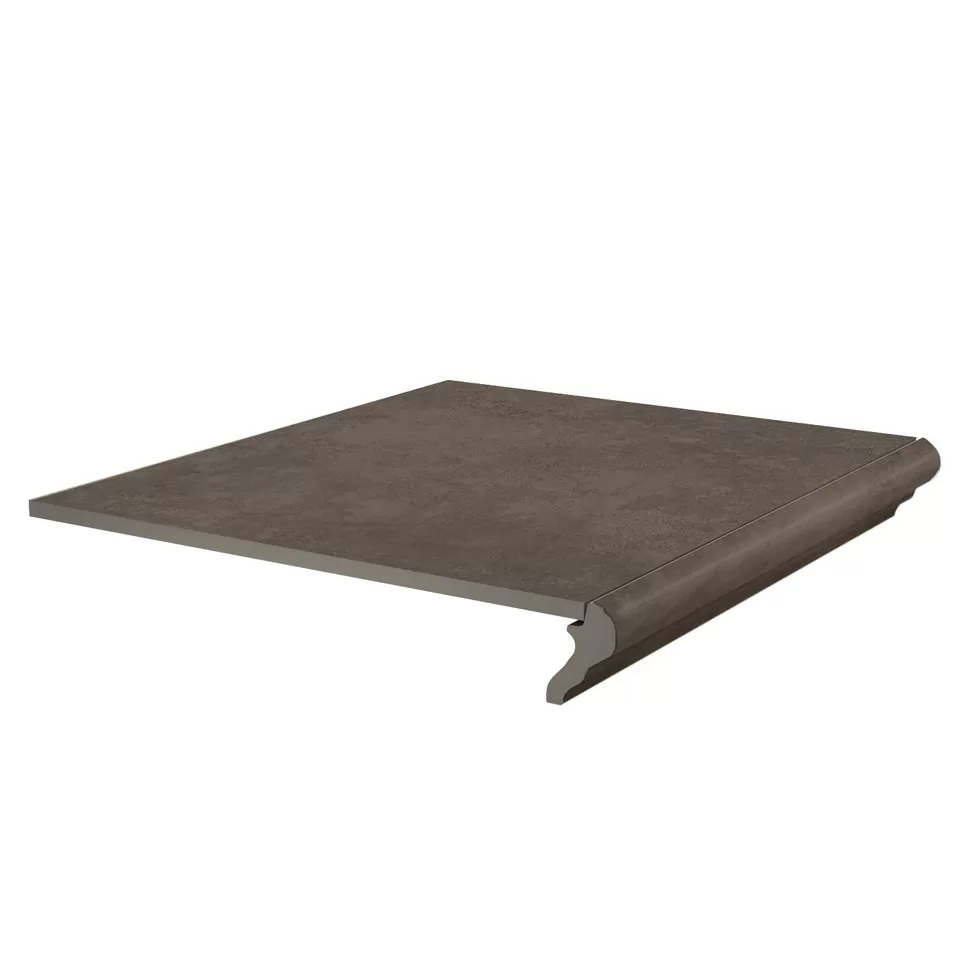 Керамическая ступень Kerama Marazzi Хадду фронтальная коричневая матовая 40.2x34