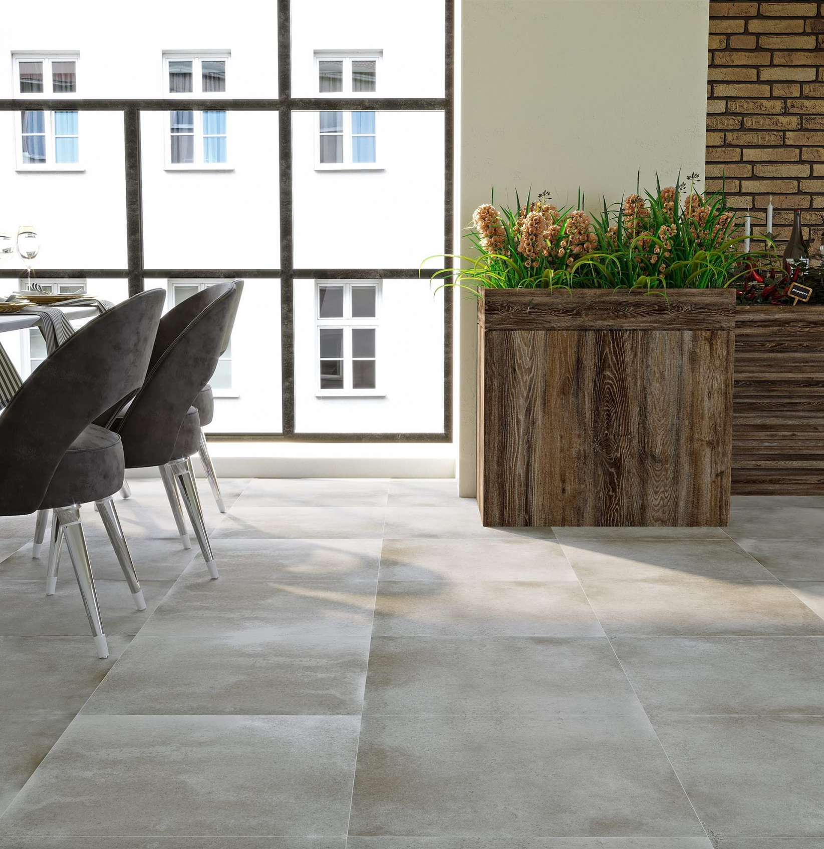 Керамический гранит Axima Frankfurt темно-серый 60x60