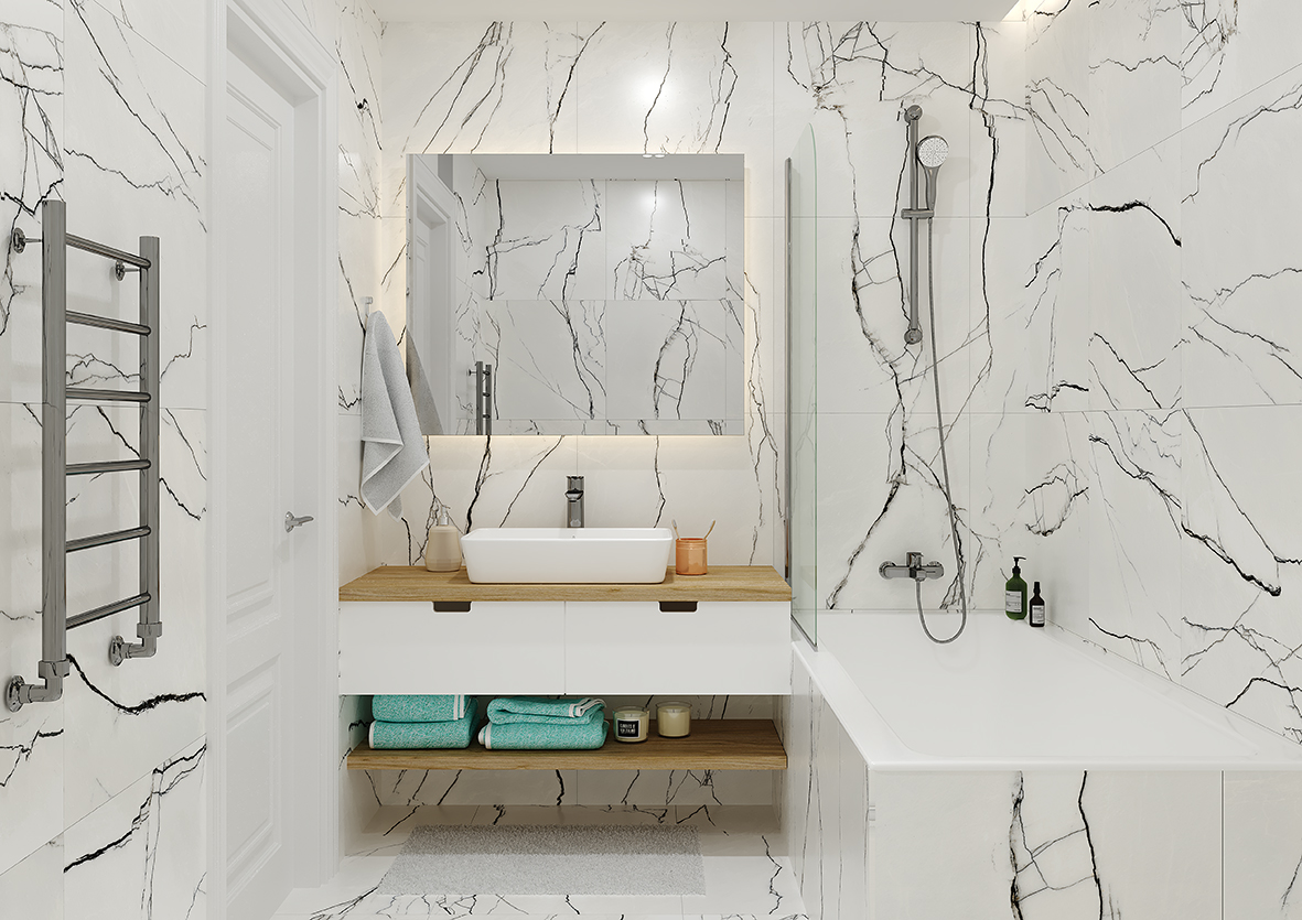 Керамический гранит Axima Bonn белый 60x60