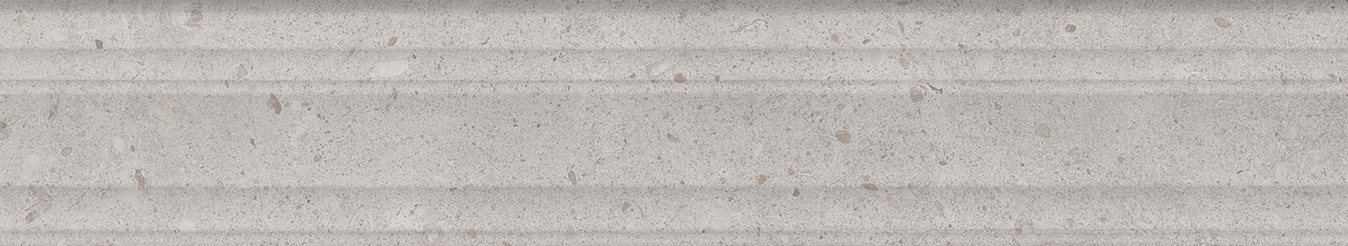 Керамический бордюр Kerama Marazzi Риккарди BLF010R серый светлый матовый структура обрезной 40x7,3