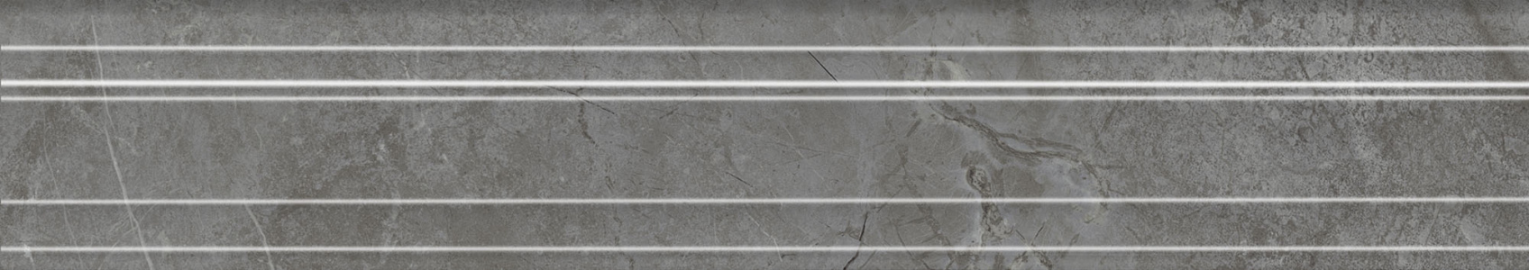 Керамический бордюр Kerama Marazzi Риальто серый темный глянцевый обрезной 40x7.3 в Уфе — купить с доставкой | Nova