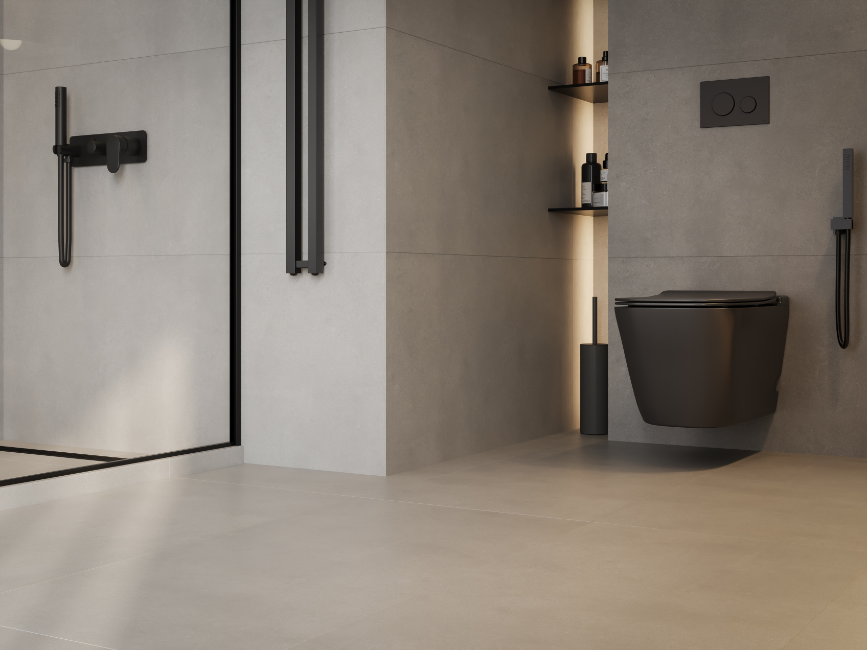 Керамический гранит Gracia Ceramica Beton grey PG 01 матовый 600х1200