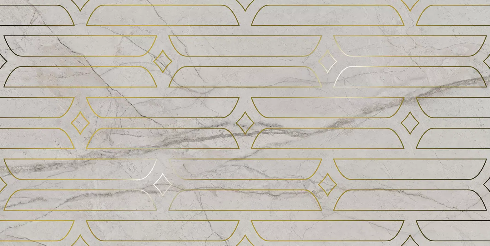 Керамический декор Kerama Marazzi Ифран серый светлый глянцевый обрезной 60x119,5x0,9