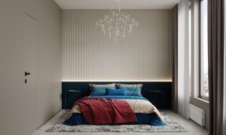 Бамбуковая панель Bonaparte рифленая Master textile beige 2800*140*15 (1шт=0.392 кв.м.)