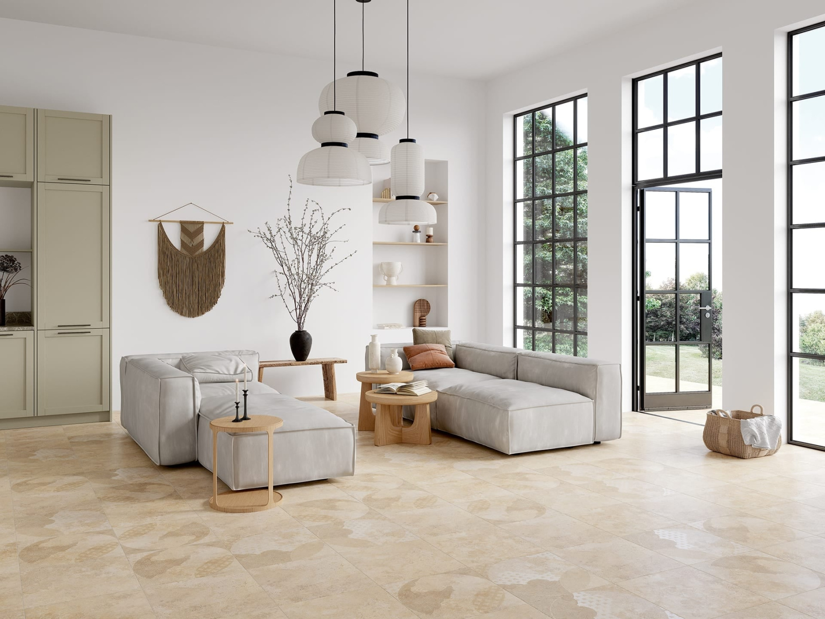 Керамический гранит Lasselsberger Ceramics Патио 7346-0012 декор 45х45