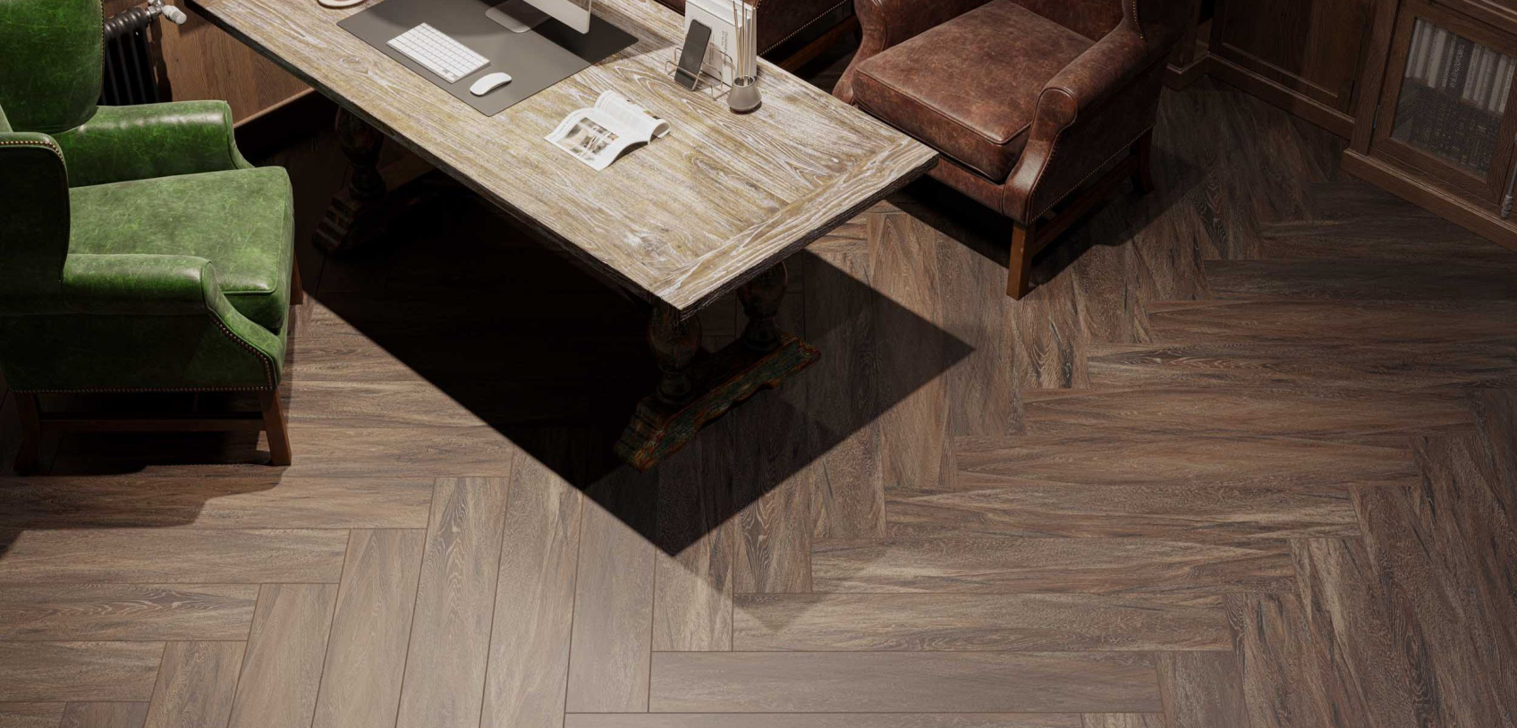 Керамический гранит Estima Brigantina  BG05 Wenge неполированный 14,6x60