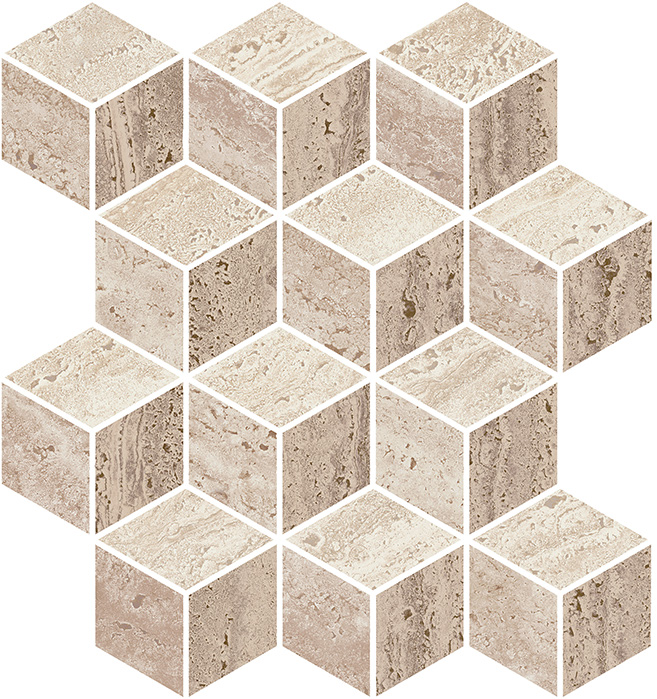 Керамическая мозаика Kerama Marazzi Про Травертин микс матовый обрезной 34,5x37x0,9