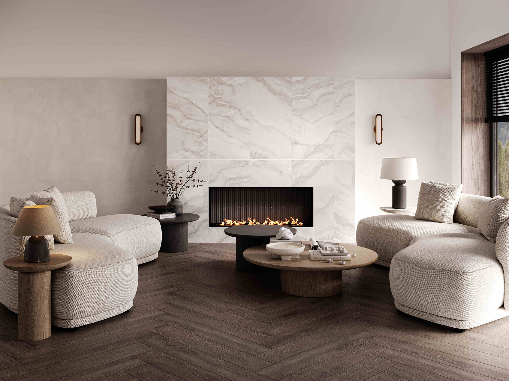 Керамический гранит Estima Belize White BZ02 полированный 60x120x9