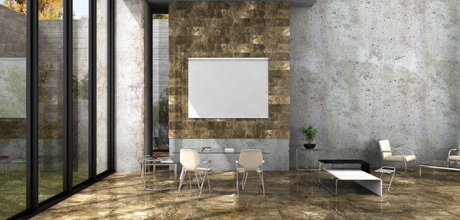 Керамический гранит Seranit Fossil Brown Full Lappato 60×120