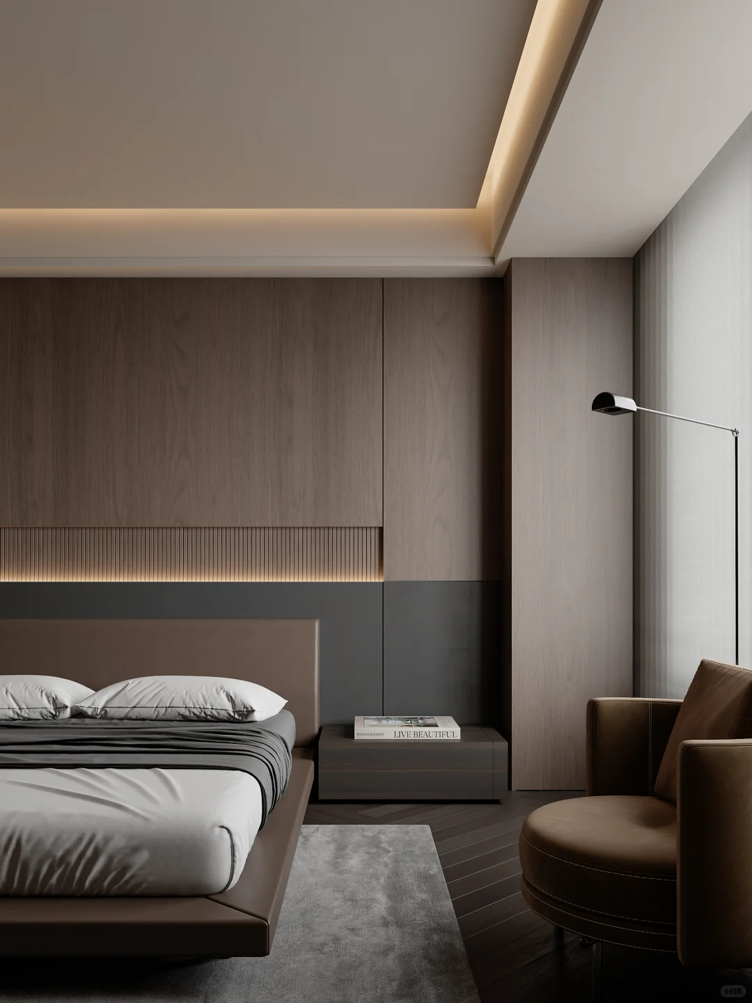 Бамбуковая панель Bonaparte Borneo Brown carbon matt 1080*2800*8 (1шт.=3,024 кв.м.) connect