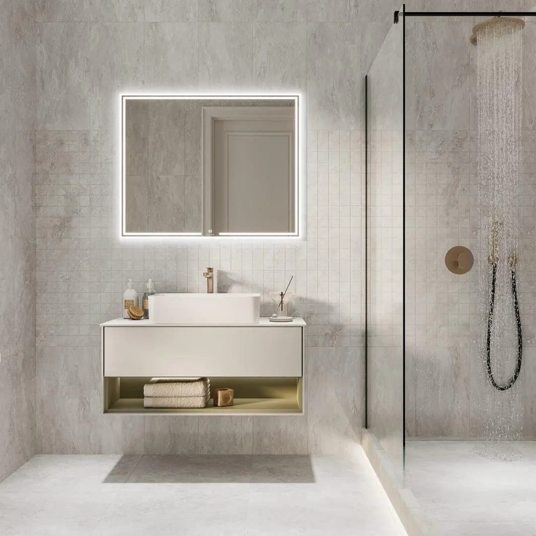 Керамический декор Kerama Marazzi Литос чипсет серый светлый матовый обрезной 30x60x0.9