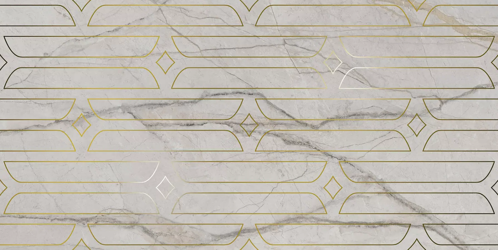 Керамический декор Kerama Marazzi Ифран серый светлый глянцевый обрезной 60x119,5x0,9
