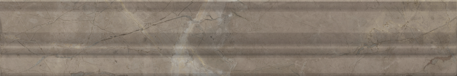 Керамический бордюр Kerama Marazzi Серенада BLC033R бежевый темный глянцевый обрезной 30x5 в Уфе — купить с доставкой | Nova