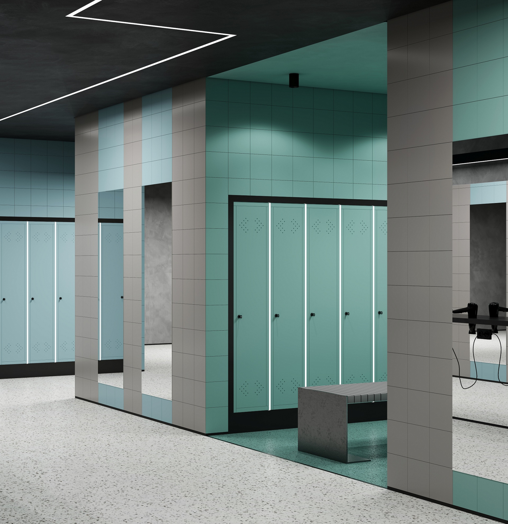 Керамическая плитка Axima Вегас бирюзовая 20x20