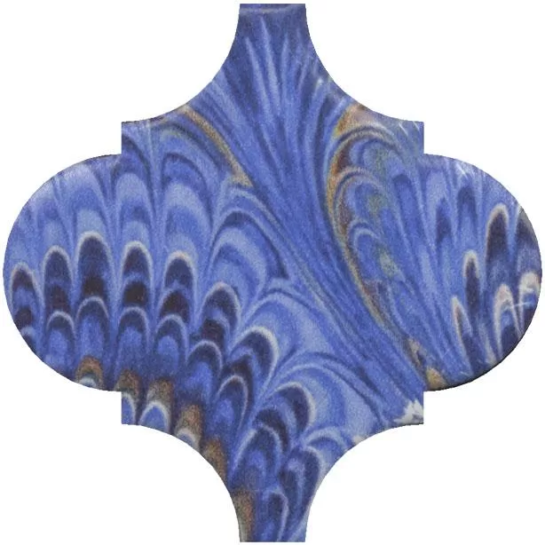 Керамический декор Kerama Marazzi Арабески Венеция синий матовый 6,5x6,5