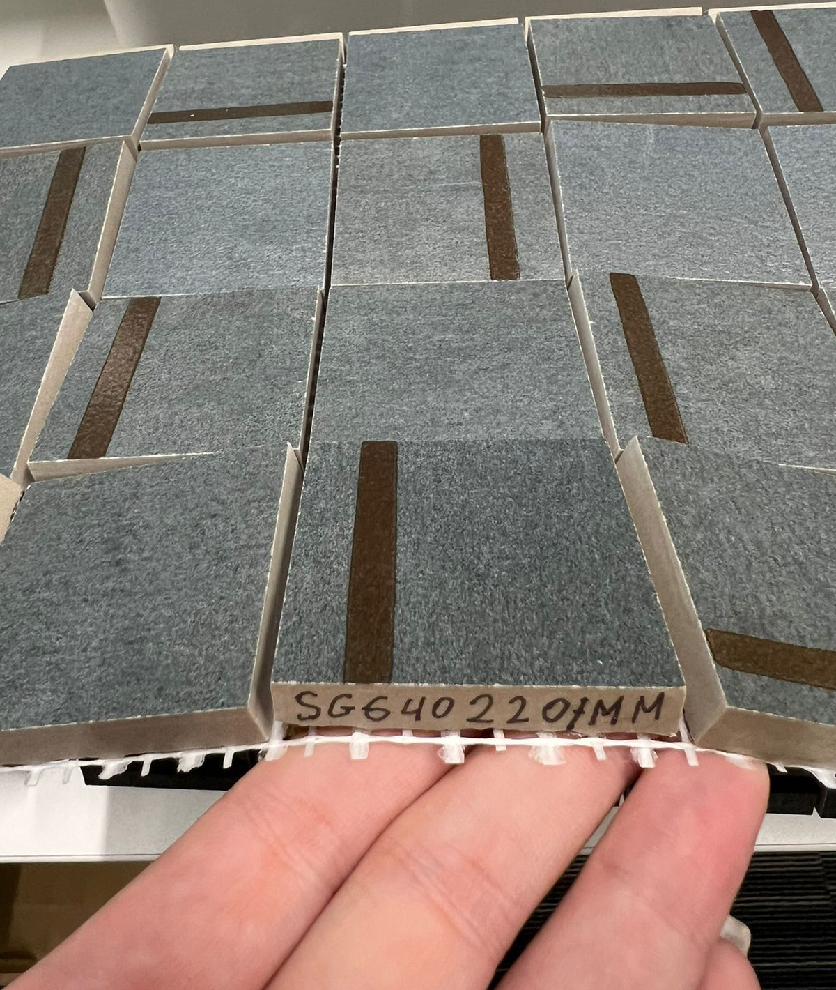 Керамический декор Kerama Marazzi SG640220\MM Гварди 2 мозаичный синий матовый обрезной 30х30